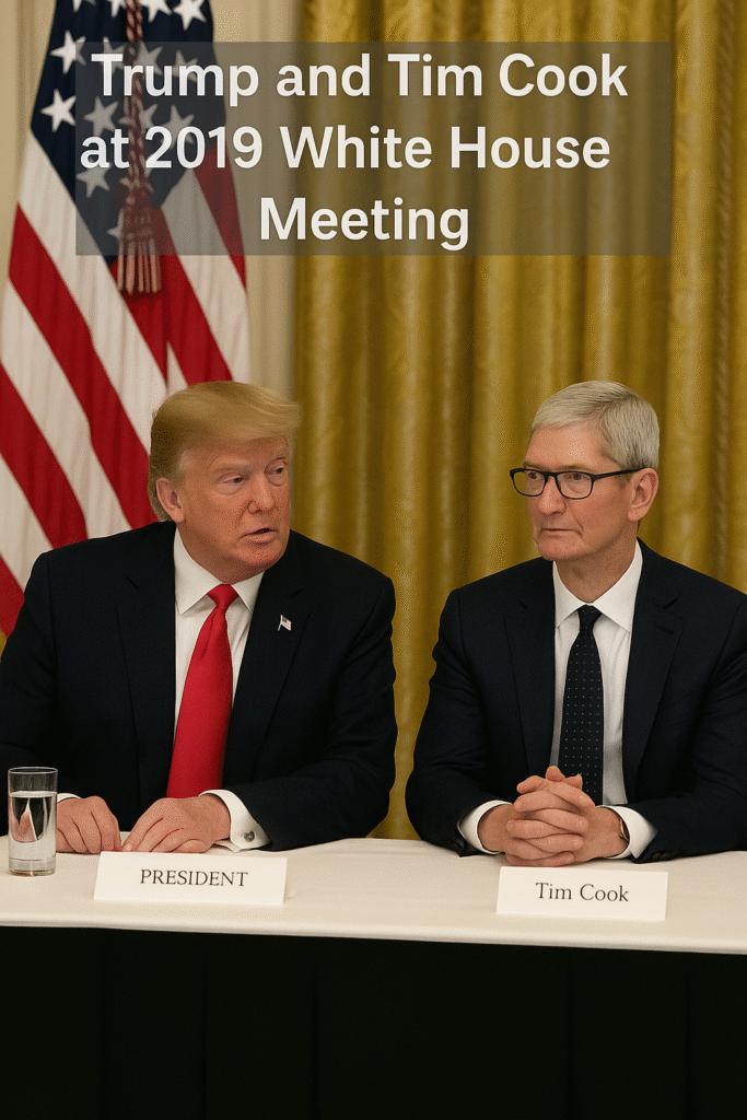 Trump and Tim cook meeting